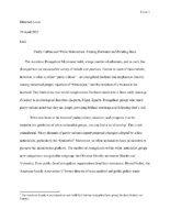 Student submitted essay